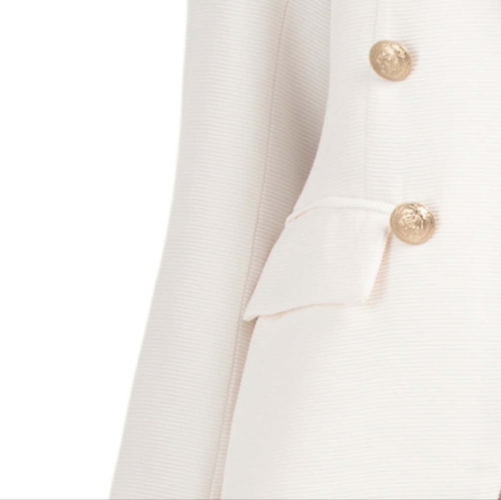 Rachell Zoe Women's White Woven Blazer - Picture 4 of 5